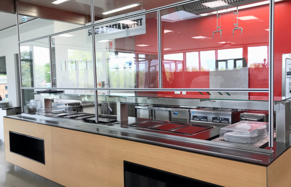 Individual protective wall solutions. Example restaurant Individual protective wall solutions. Example restaurant