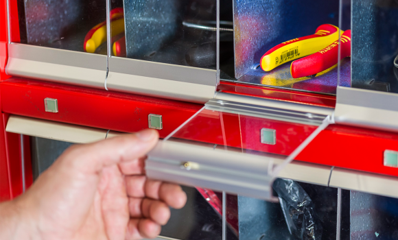 Flap based vending machine
